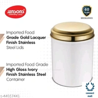 Modern Jars & Containers - LXHXW:13.5X16.5X13.5 cm, White, Stainless Steel, Pack of :4